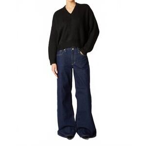 NEW NIA freya long sleeve sweater in black